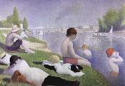 Georges Seurat bathers as asnieres Sweden oil painting artist